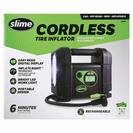 SLIME CORDLESS INFLATR BLACK/GREEN 40080